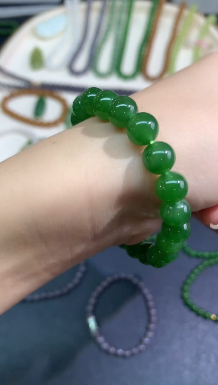 未镶嵌手串和田玉手串A438|2980