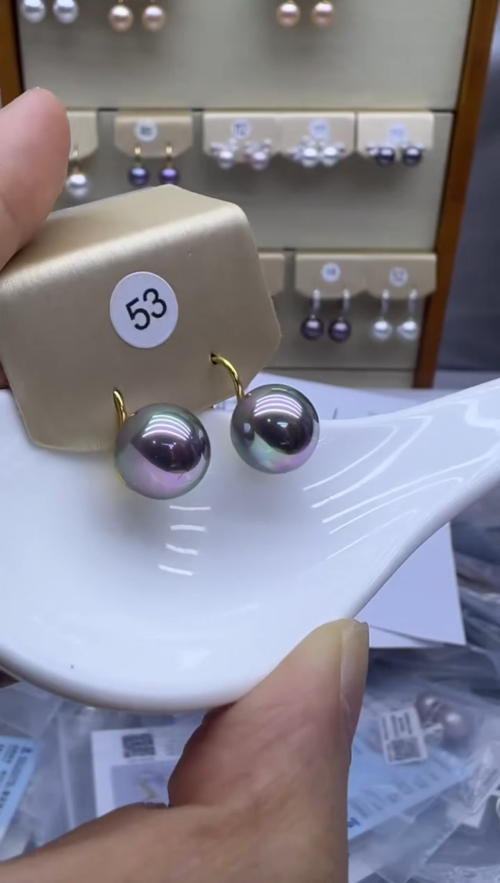 未镶嵌耳饰淡水珍珠53