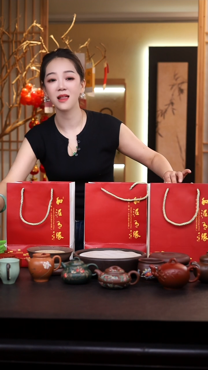 茶壶紫砂礼盒壶3把/016