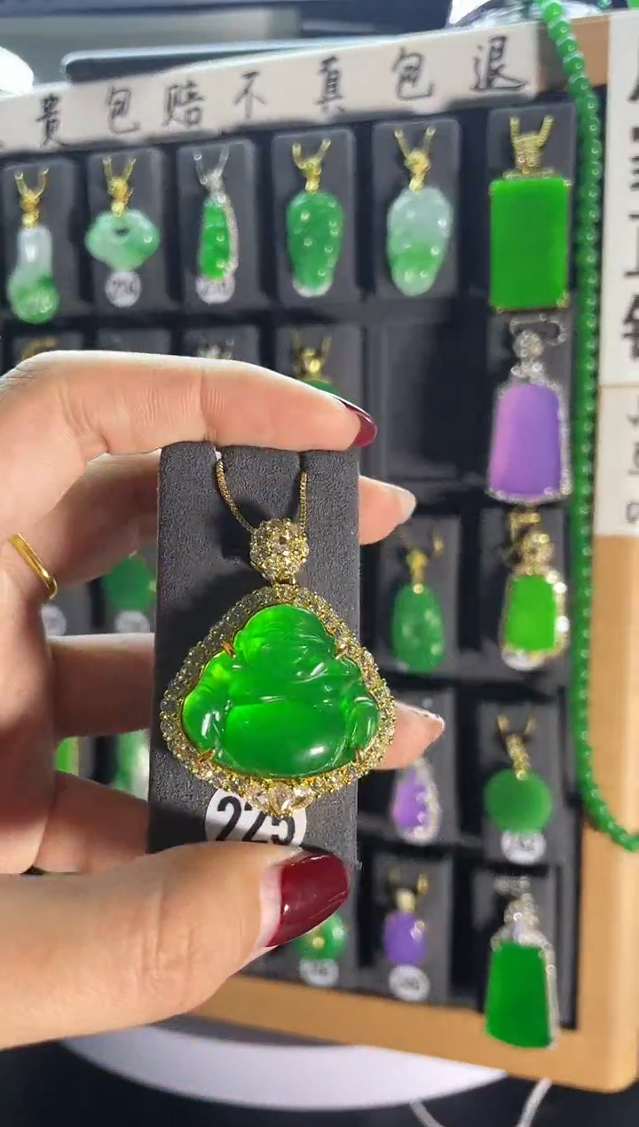 【闪购商品】翡翠耳饰银S925镶嵌225..