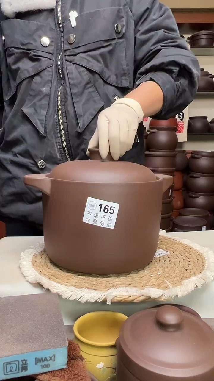 宜兴紫砂微瑕4升直筒165