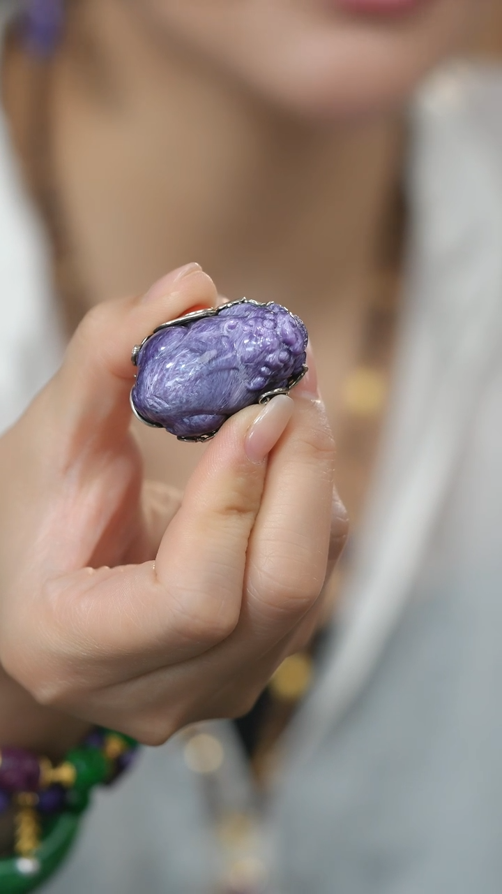 未镶嵌查罗石戒指@HM008071713@