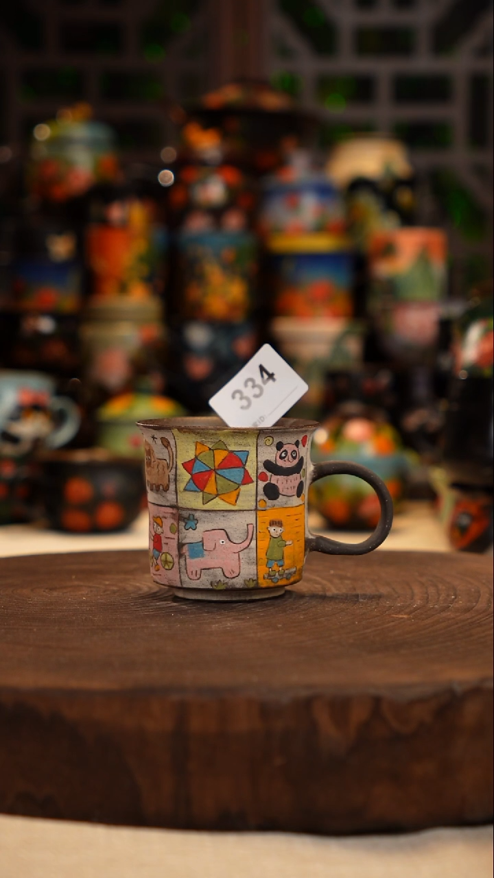 油画    手绘釉下彩334