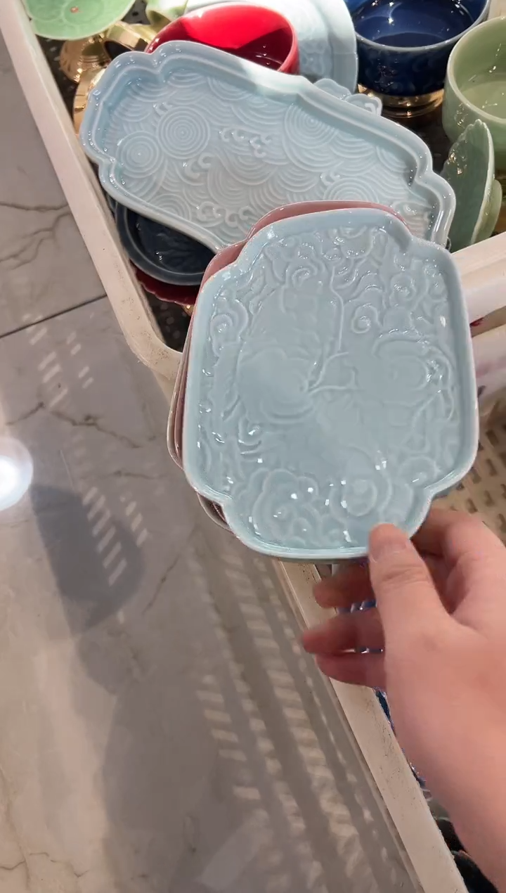 瓷片瓷正品果盘 假一罚十