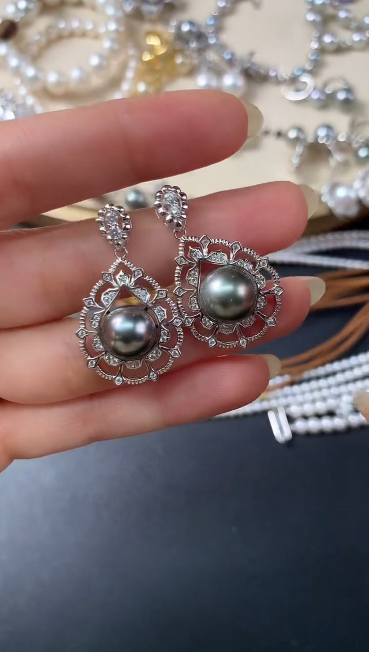 银S925镶嵌吊坠(不含链)海水珍珠多样性发其一D260|699