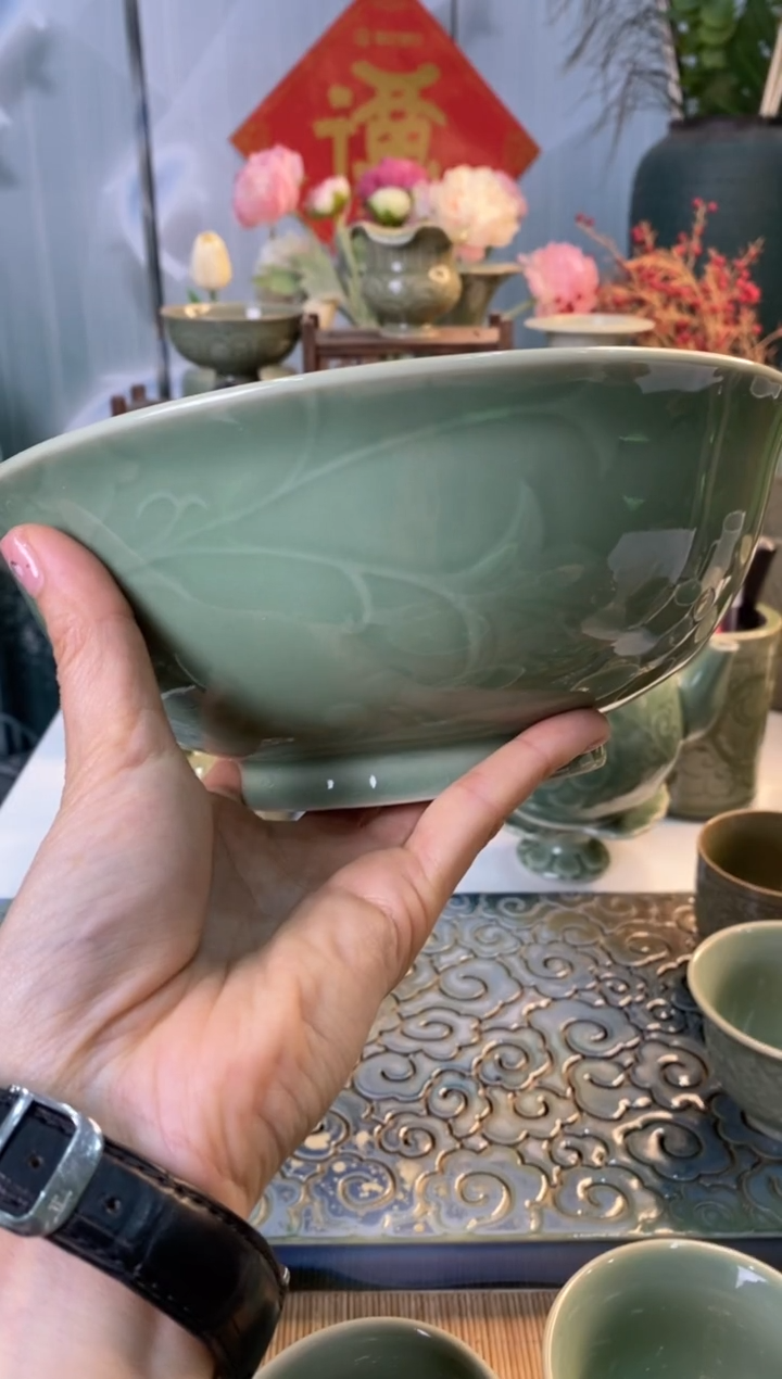 【闪购商品】b000019微瑕8.3英寸玉兰碗2只