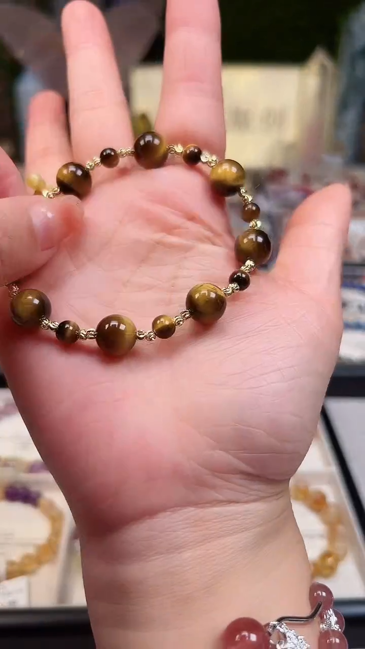 【闪购商品】木变石（虎睛石）手链未镶嵌1a TGS手串原创设计 T151