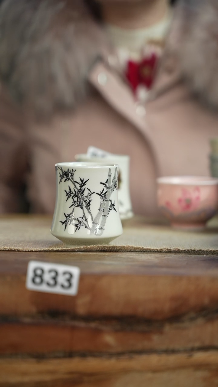 【闪购商品】杯等烟雨陶瓷手作杯833