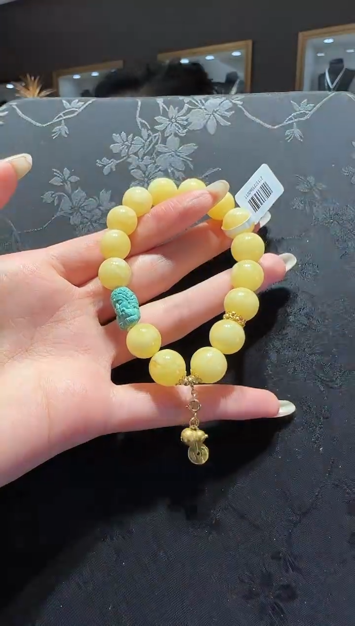 【闪购商品】琥珀手链未镶嵌蜜蜡手串设计款