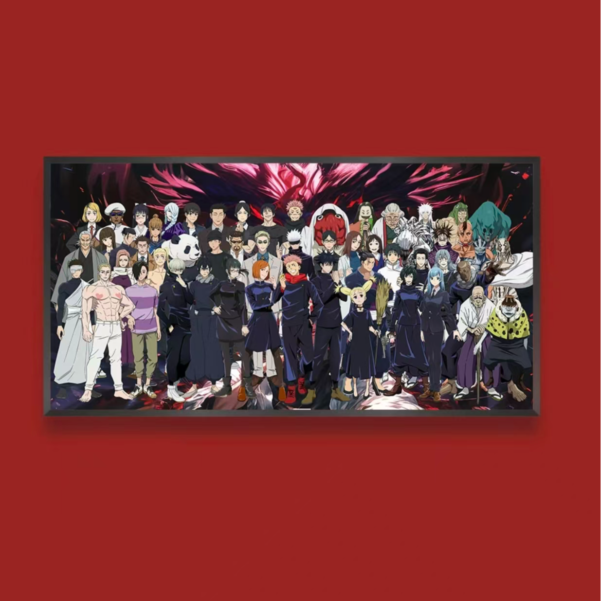 咒术回战全家福挂画五条悟宿傩动漫二次元周边装饰画男生房间壁画