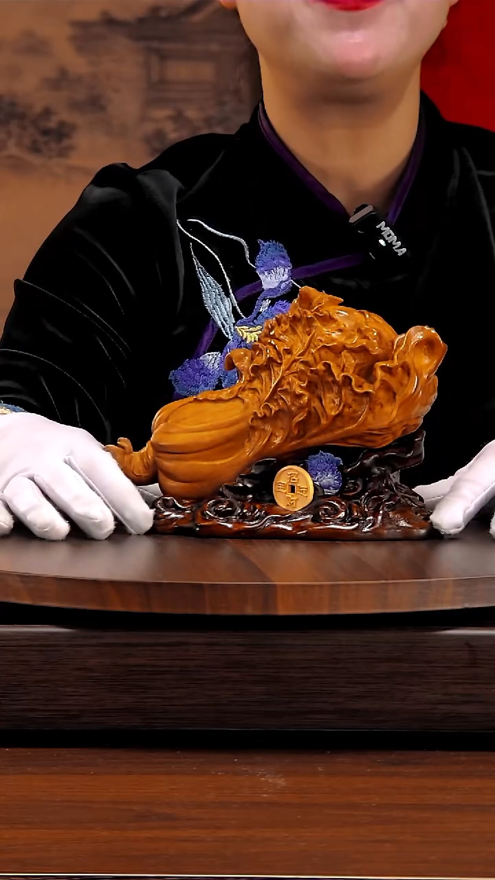 木金丝柚木白菜摆