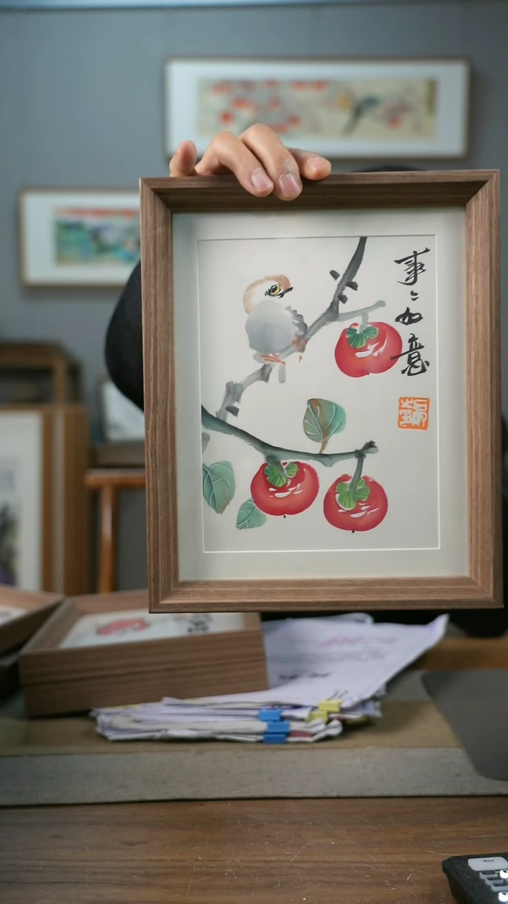 【闪购商品】书法协会会员老师带框作品-手书/绘同款作品