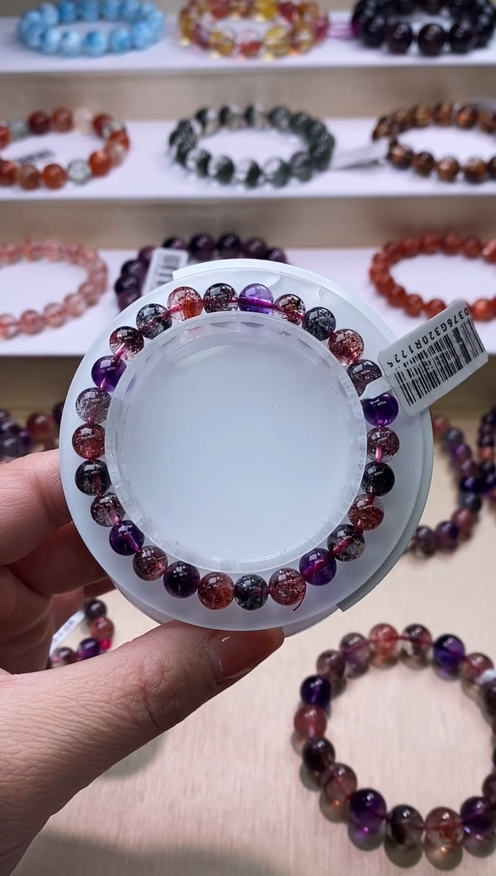 【闪购商品】水晶手链未镶嵌黑加仑超七7m+