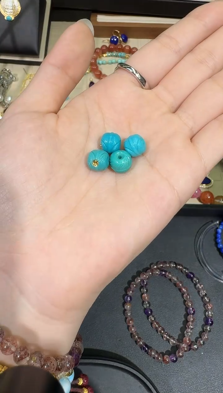 【闪购商品】绿松石吊坠未镶嵌X0202-1332-101多样性发一件