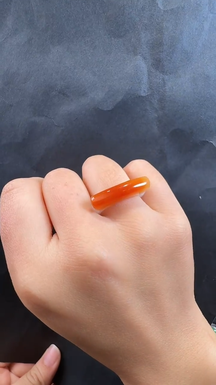 未镶嵌戒指翡翠圈口15-16