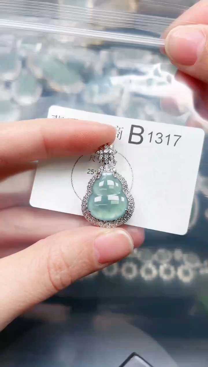 【闪购商品】翡翠颈饰未镶嵌1317赠皮绳