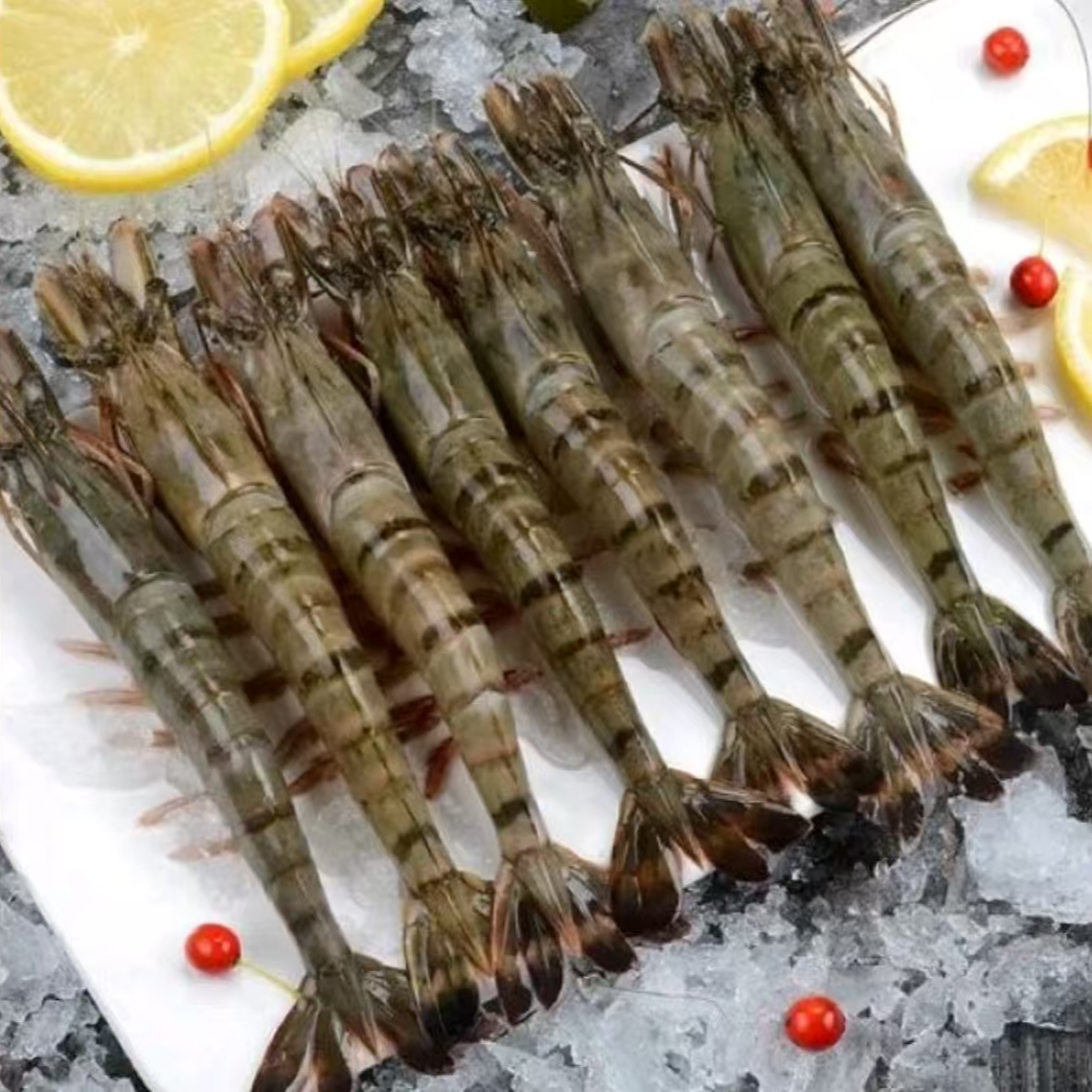 超大大号黑虎虾一斤5-6只 到手4斤 20-24只左右 冷链速冻锁鲜