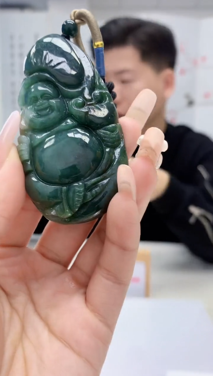 【闪购商品】定制翡翠未镶嵌4917lr-毛货挂件63