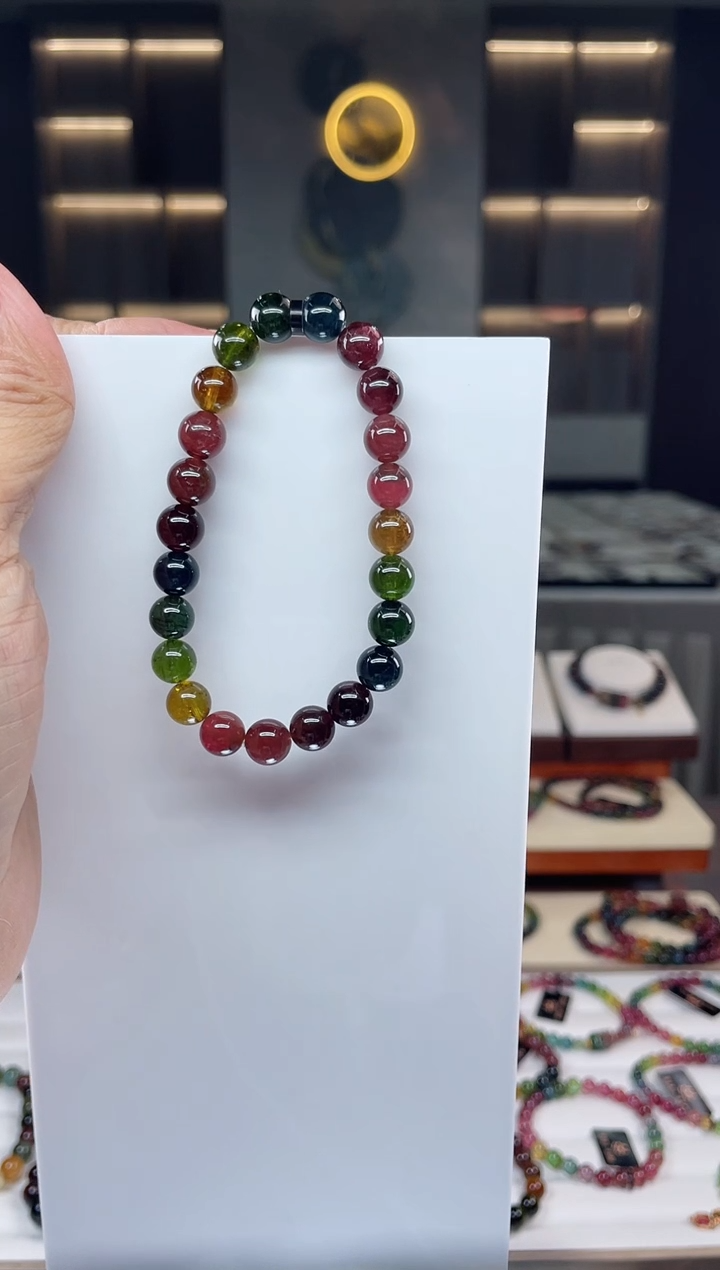 单圈手串未镶嵌碧玺（多样性发一条）Q