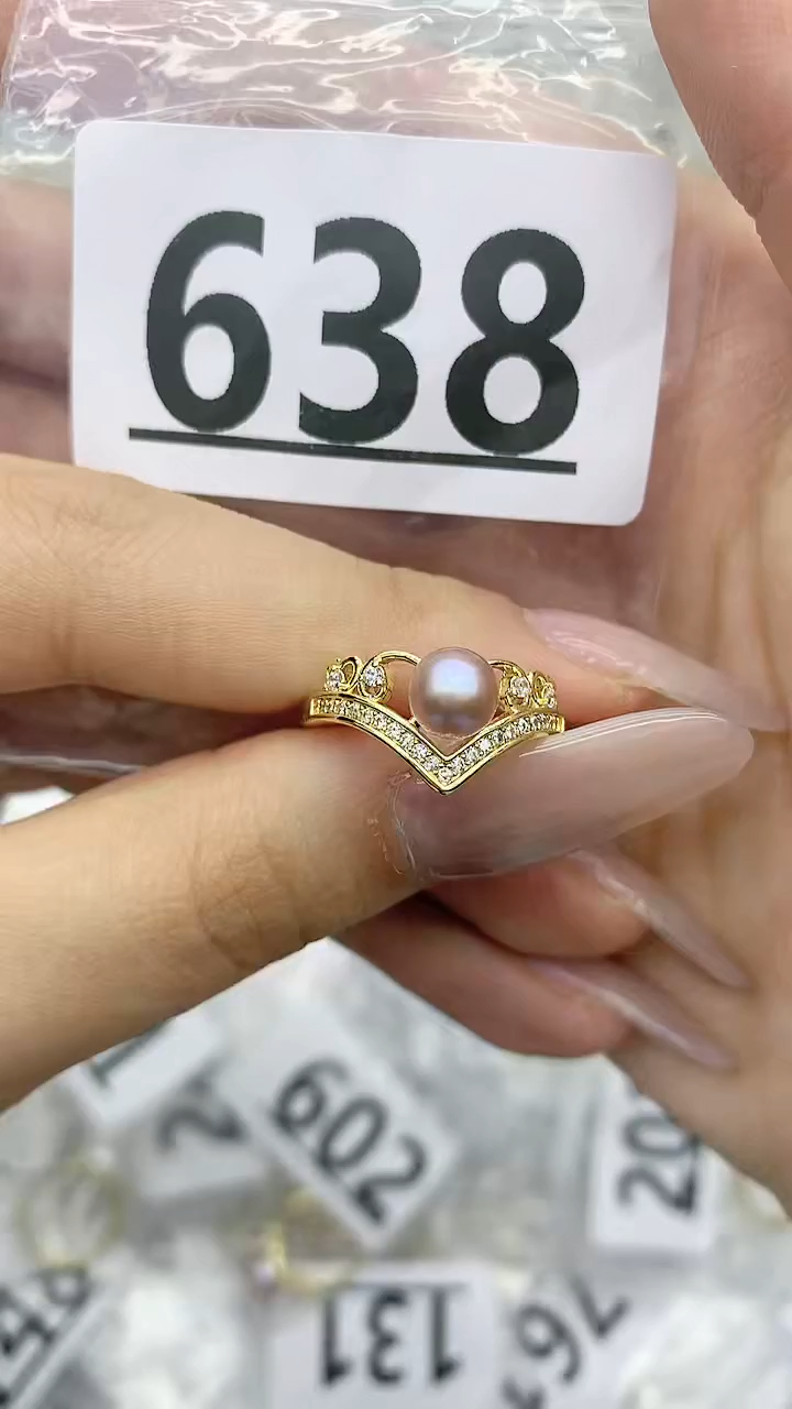 合金珠宝奇石淡水珍珠638