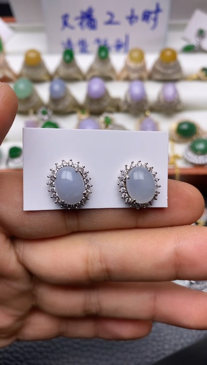 未镶嵌翡翠耳饰2366