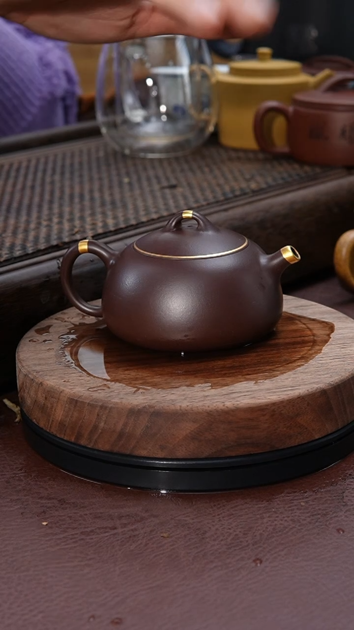 【闪购商品】紫砂茶壶描金豆蔻紫砂壶