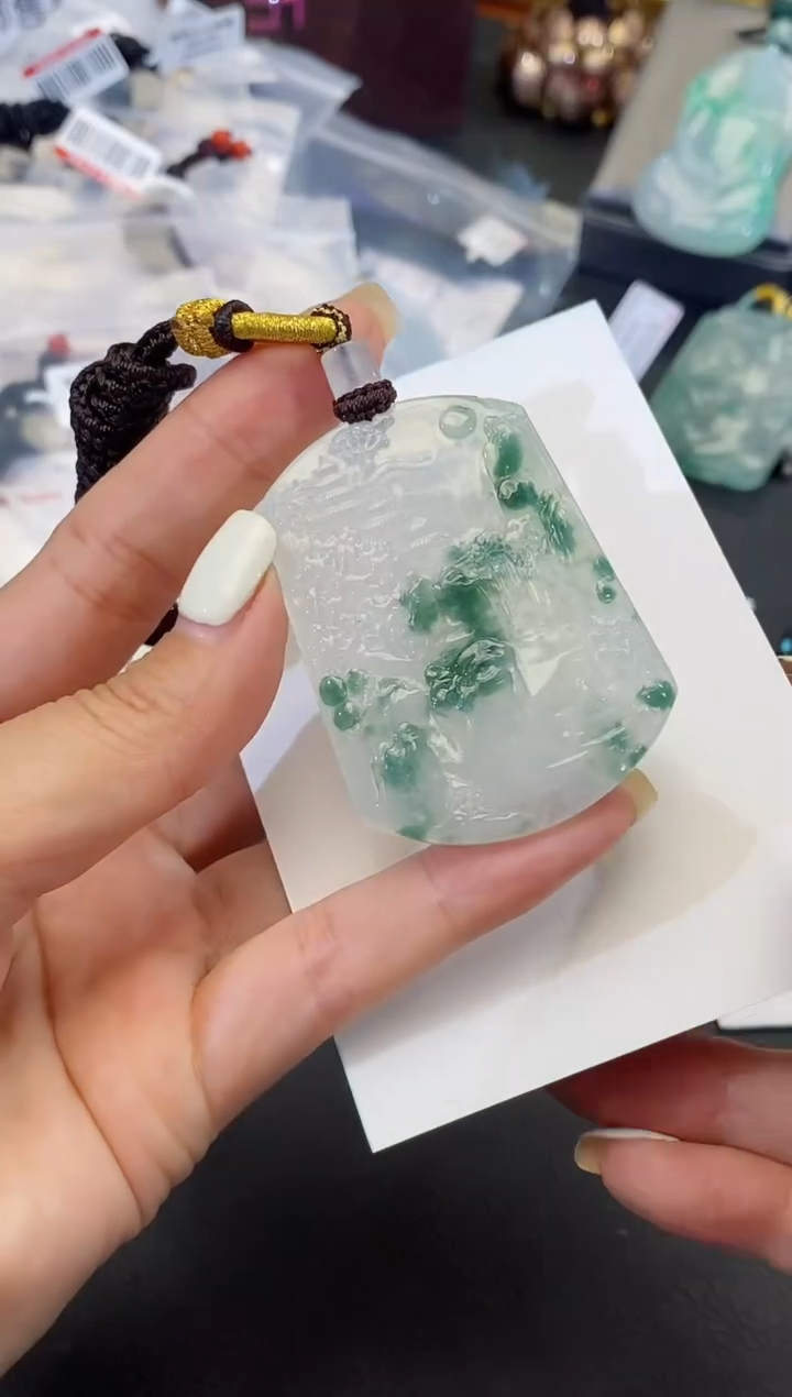 颈饰未镶嵌翡翠缅甸天然翡翠