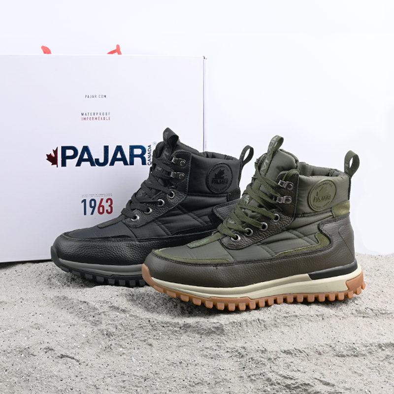 在售185美刀！加拿大原单真皮防水减震棉鞋加绒保暖男雪地靴1963