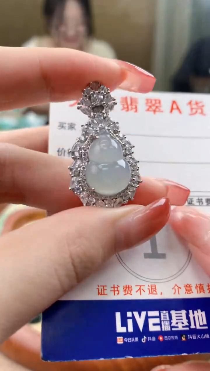 颈饰未镶嵌翡翠天然A货翡翠挂件