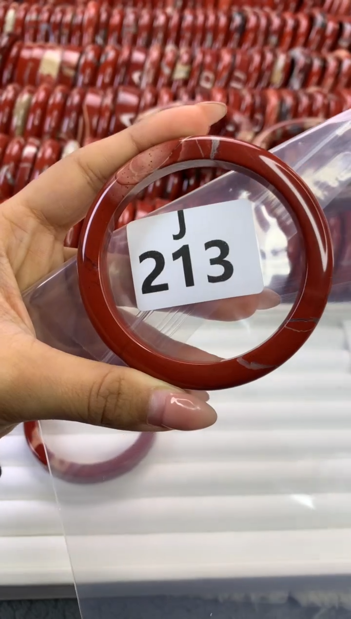 【闪购商品】碧石红碧石手镯未镶嵌213-60