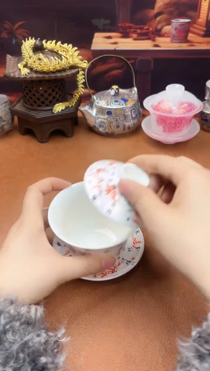 陶瓷茶具摆件旅行套组