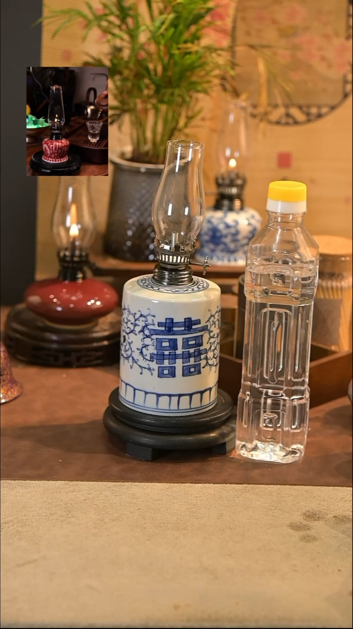 景德镇陶瓷灯摆件