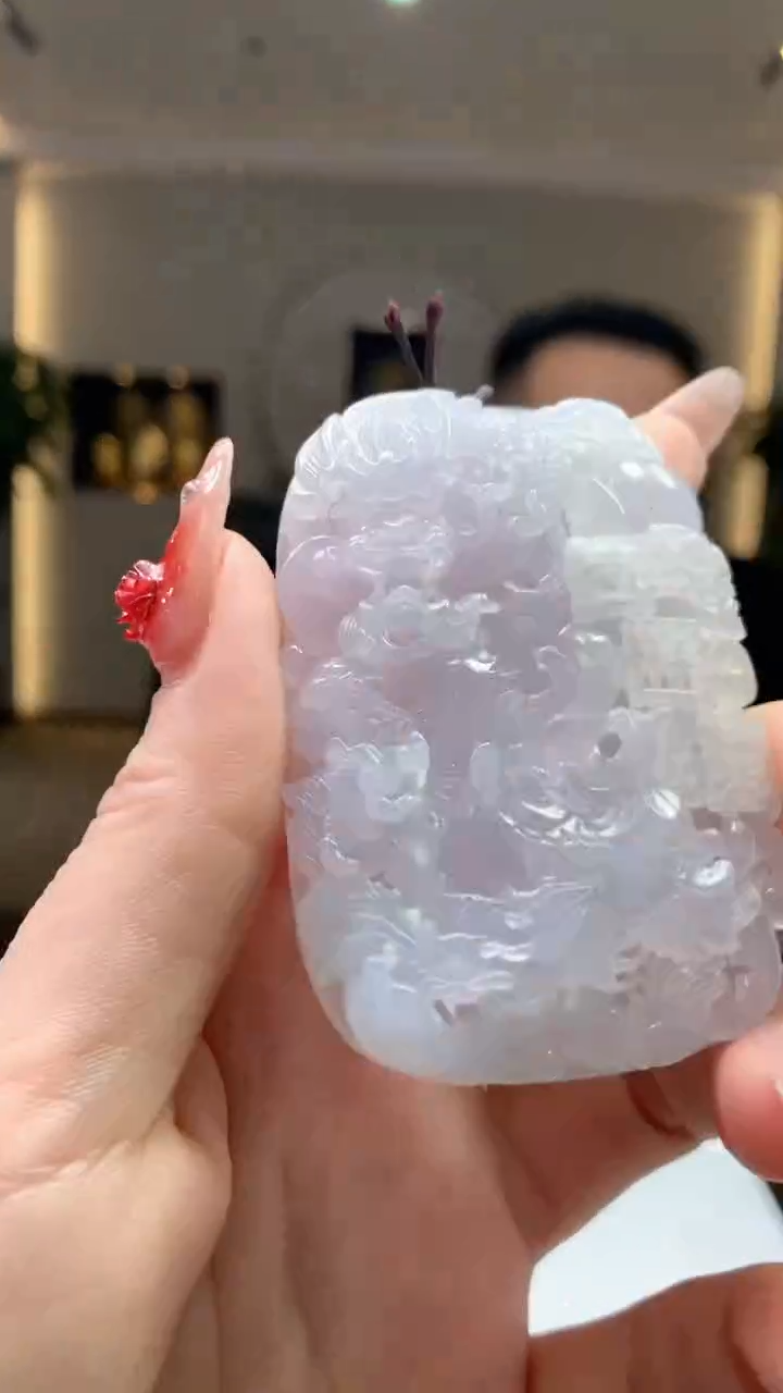 【闪购商品】定制翡翠未镶嵌1083ry-毛货挂件30