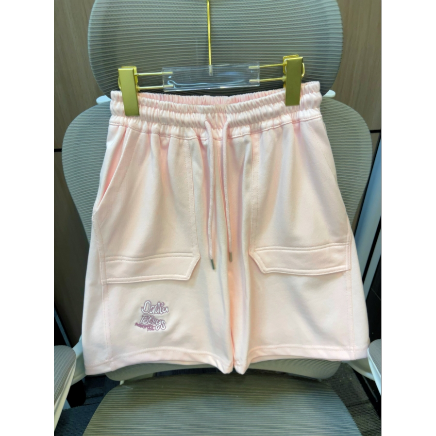 【断码清货】2025夏韩版东大门刺绣薄款五分休闲裤 D586 586 M