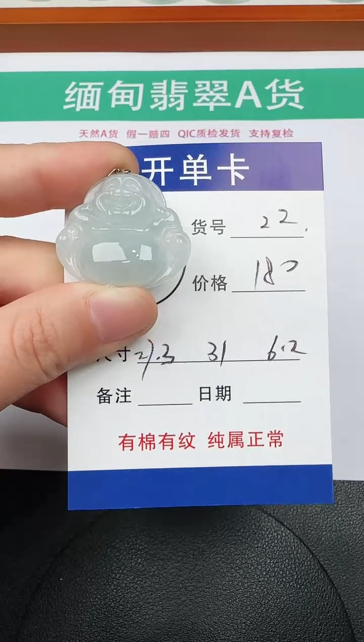 吊坠(赠链)未镶嵌翡翠22