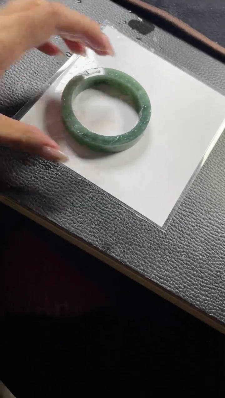 【闪购商品】定制翡翠手镯未镶嵌老蓝水定制手镯ZX3/DZS