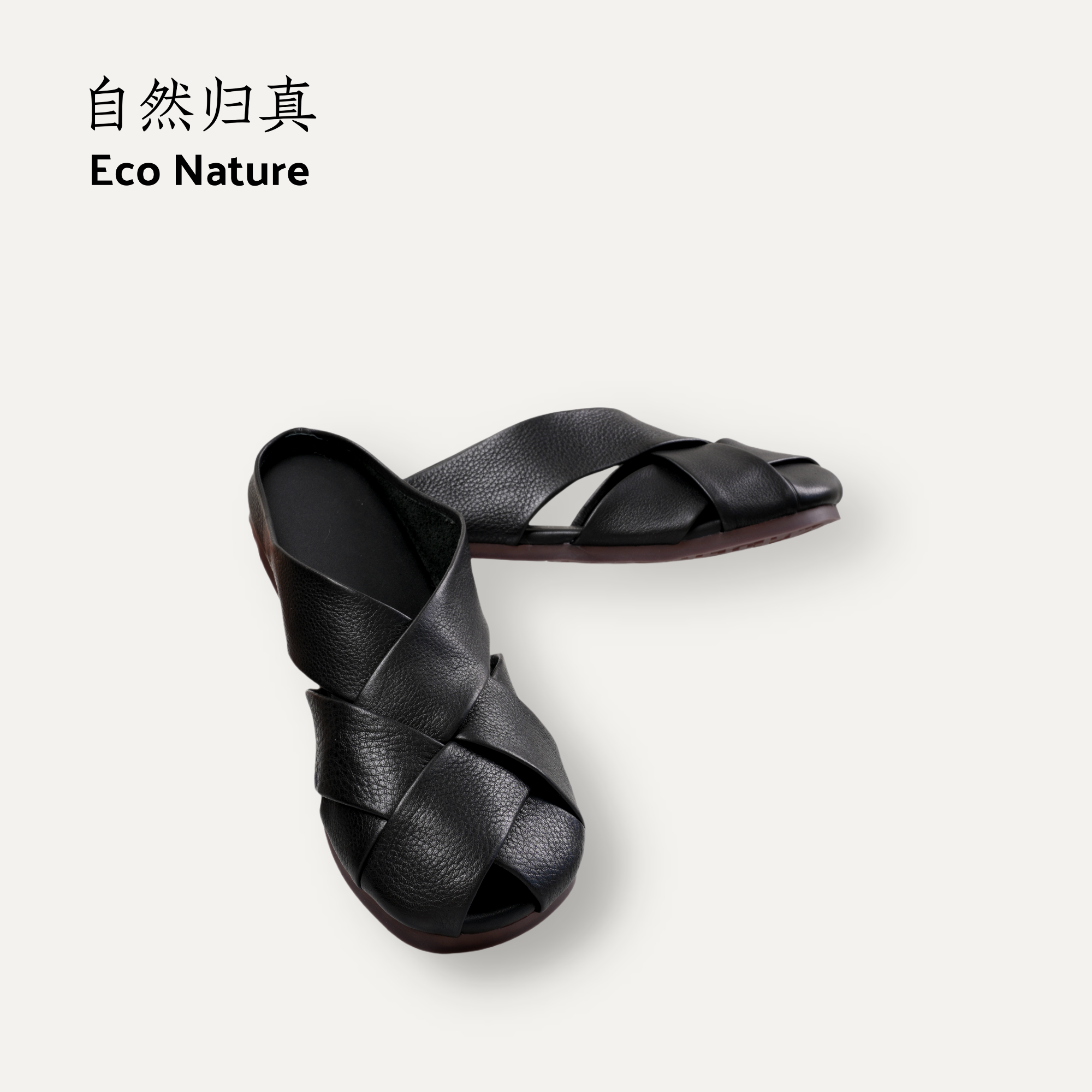 超好穿普普私鞋~头层牛皮百搭休闲包头鞋326029