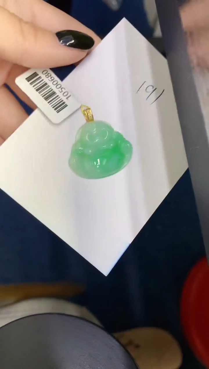 【闪购商品】翡翠颈饰18K金镶嵌00000000000