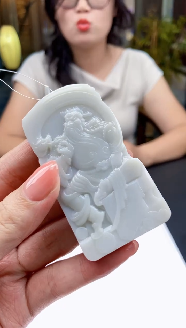 和田玉未镶嵌挂件 310774