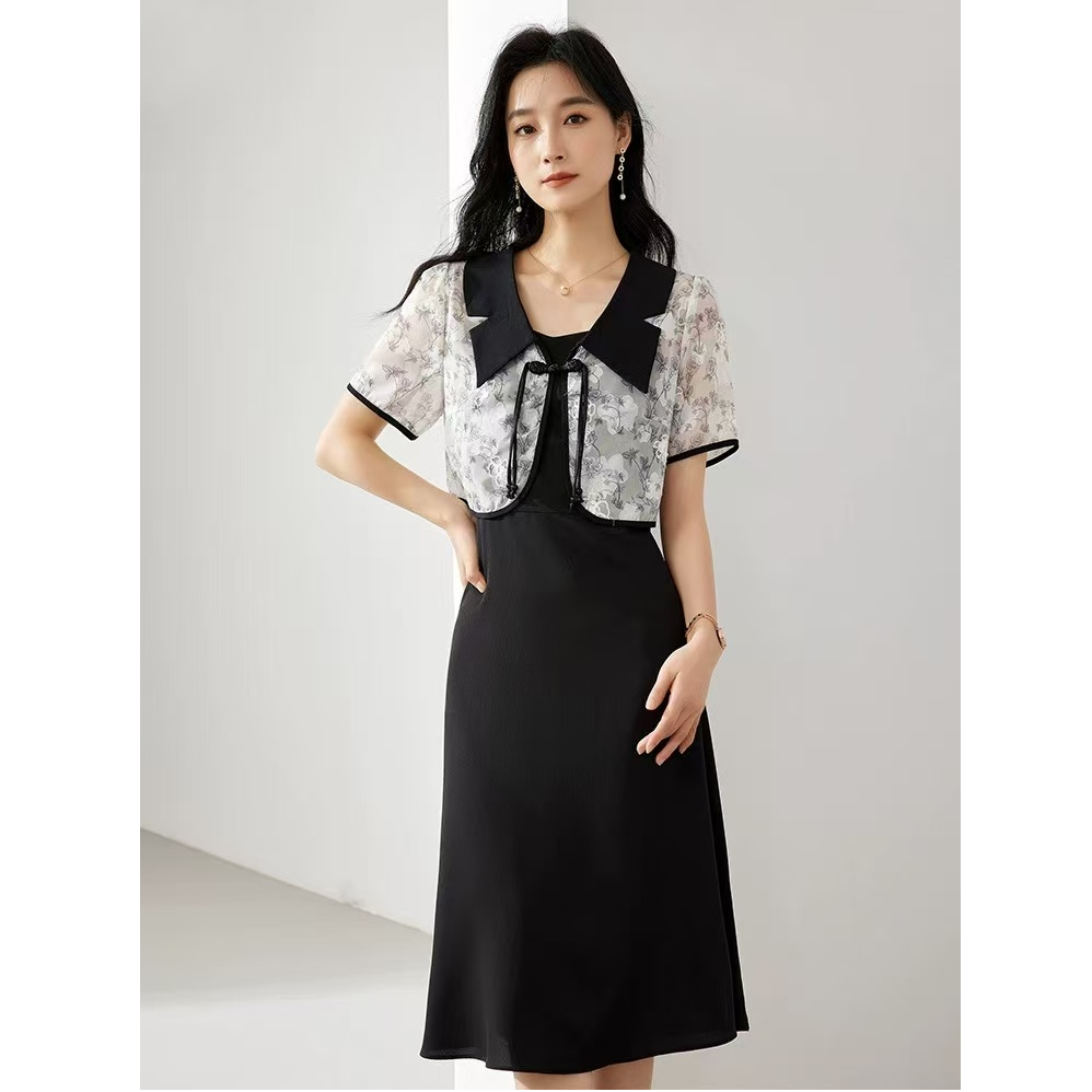 【撤柜样品】X315夏季气质百搭连衣裙女