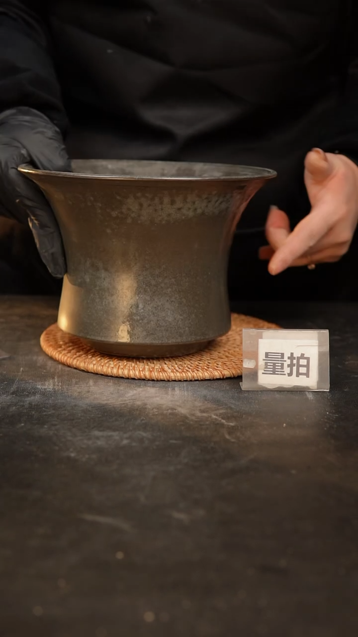 【闪购商品】瓷片泥泥手工花盆口18高13