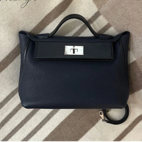 99新 Hermes/爱马仕 小花Jerry P205234641 2424小号 手提包 D刻