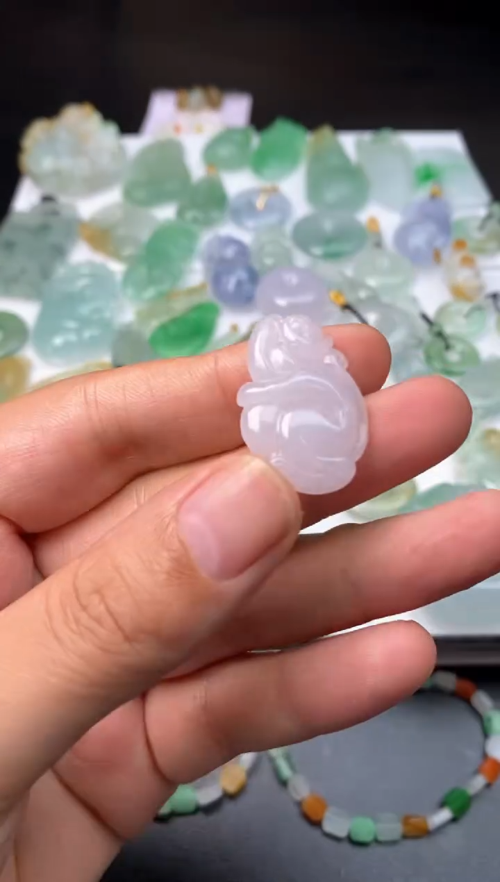 定制翡翠未镶嵌翡翠毛货发货发一个