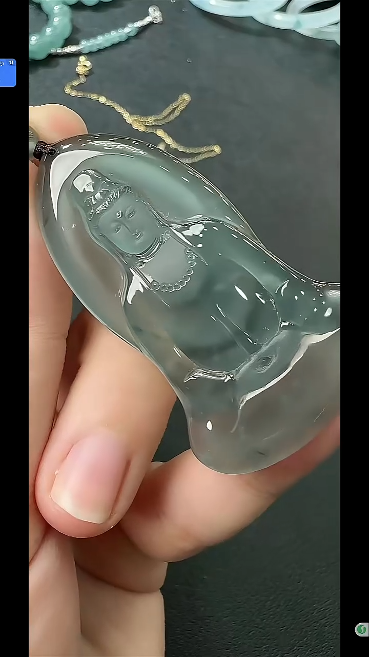 吊坠(不含链)未镶嵌翡翠天然A货翡翠AQ038多样性发一