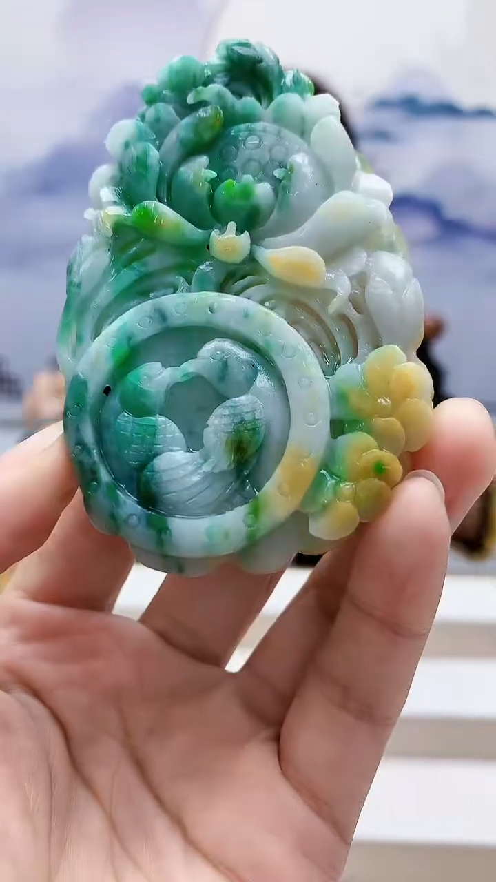 未镶嵌定制翡翠4829lr-毛货挂件41