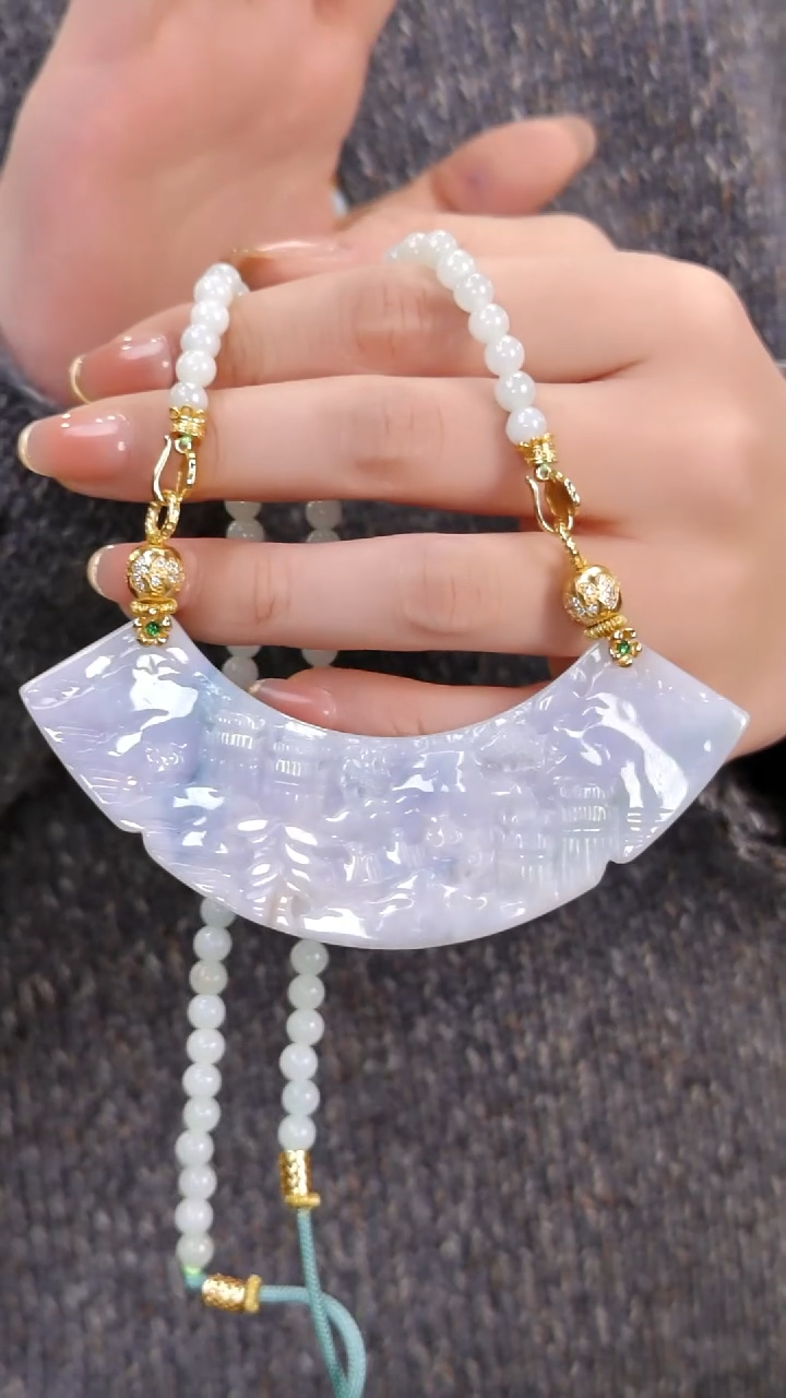 颈饰未镶嵌翡翠国风