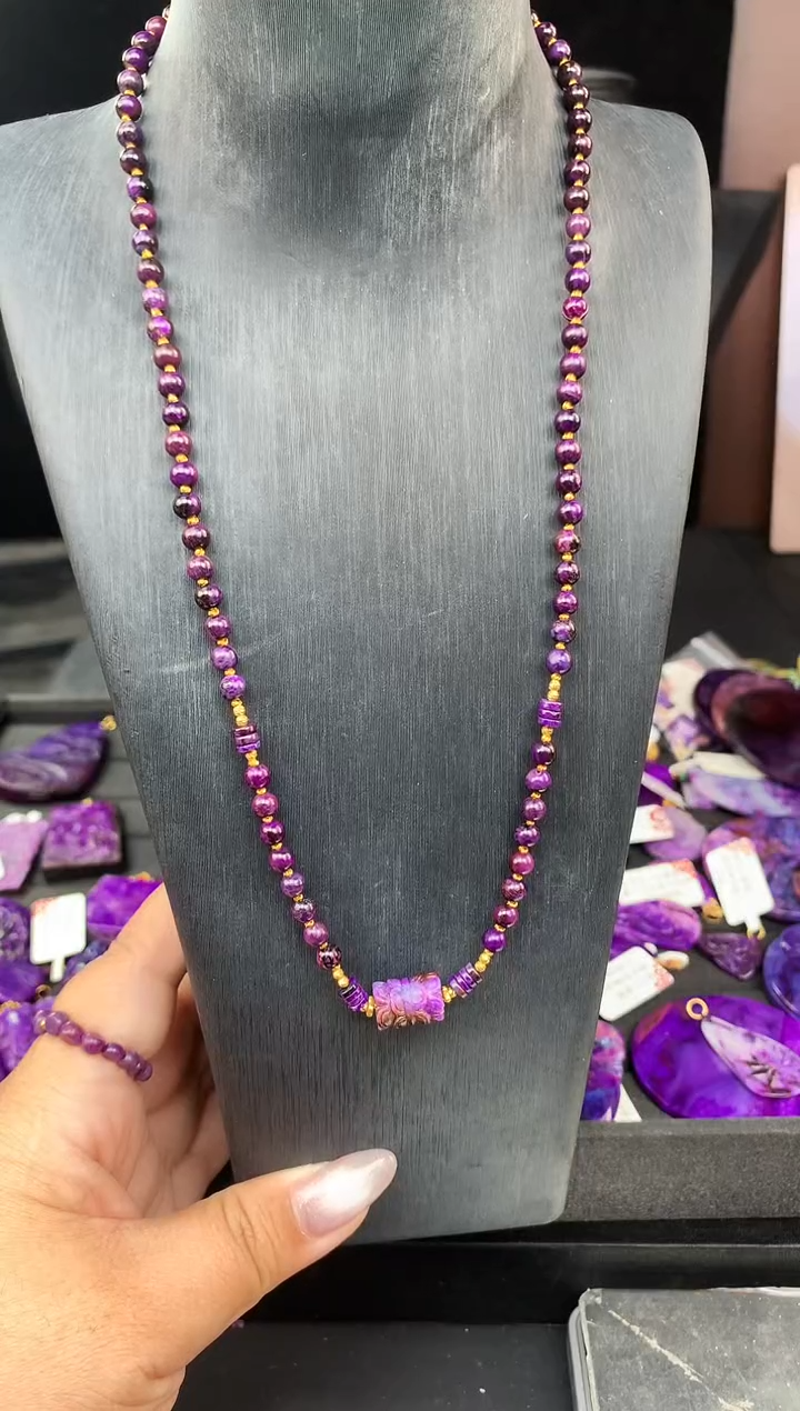 【闪购商品】苏纪石（舒俱来）项链18K金镶嵌.