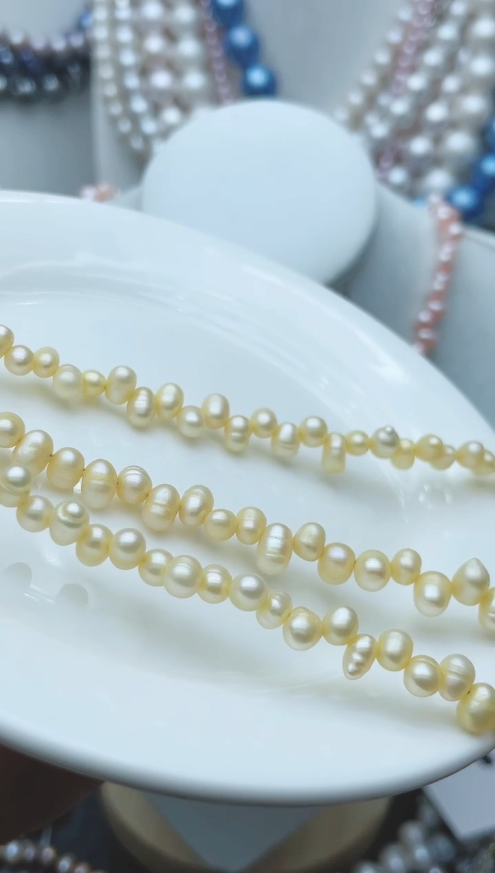 【闪购商品】淡水珍珠颈饰钛钢1