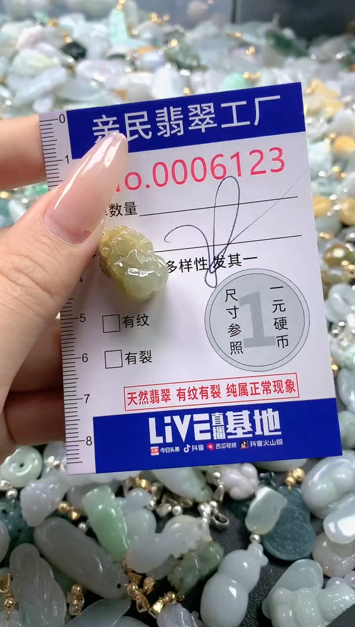 【闪购商品】翡翠吊坠(不含链)未镶嵌6123