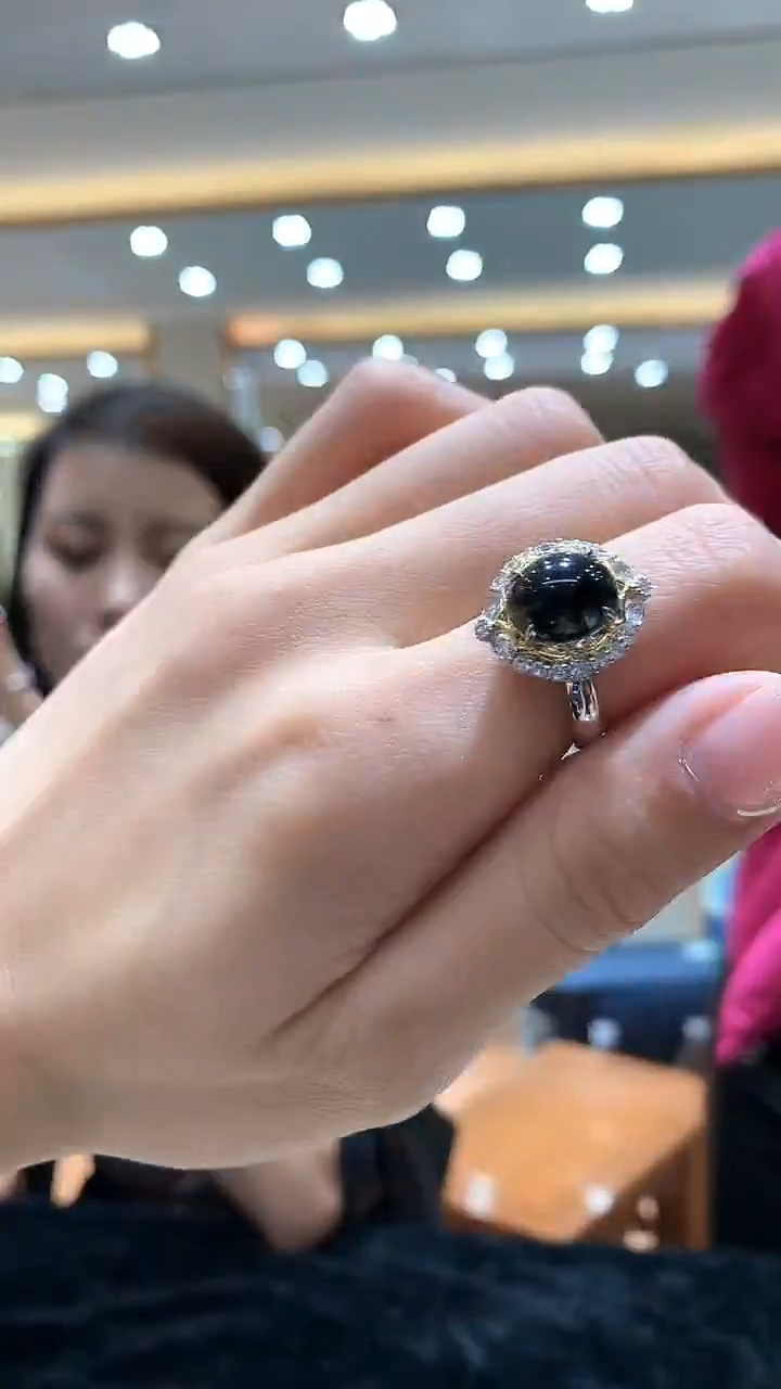 【闪购商品】翡翠戒指18K金镶嵌戒指MCSJ